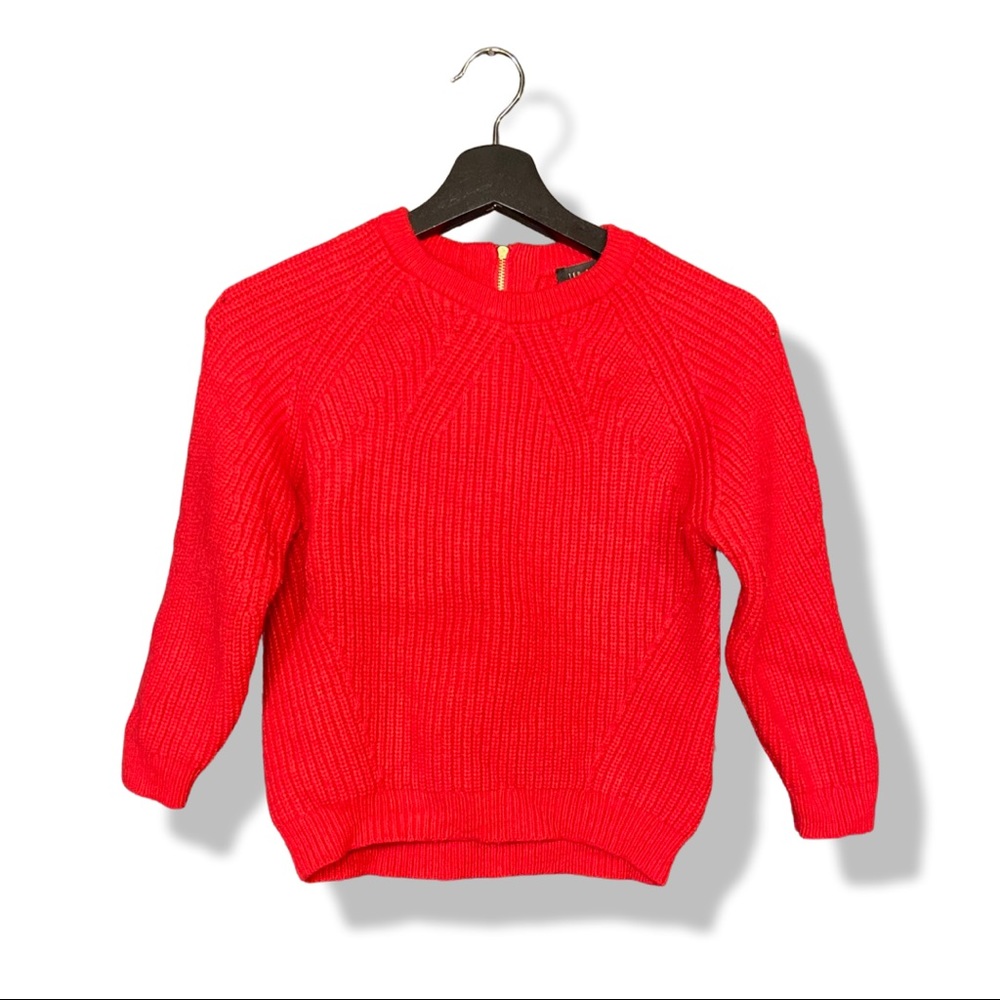 Ted Baker Red cropped sweater - Size 0 (US 2)